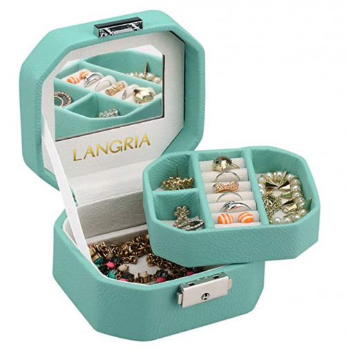 LANGRIA Lockable Jewelry Box