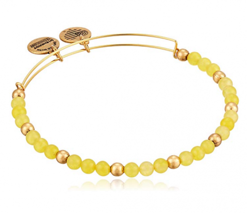 Alex and Ani Color Classics, Soleil/Rafaelian Gold Bangle Bracelet