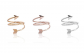  Multilayer Arrow Opening Adjustable Ring