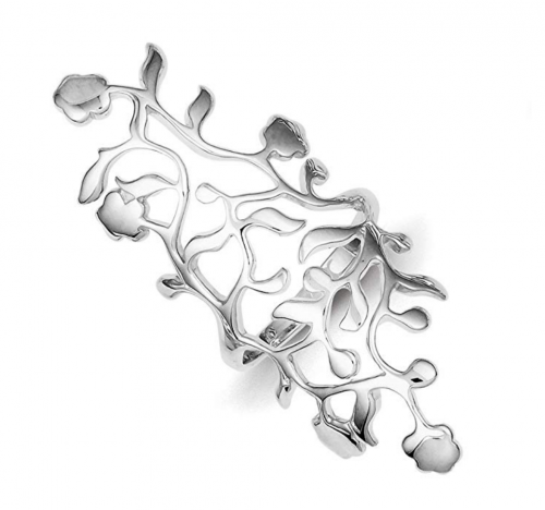 Goldia Sterling Silver Vines Full Finger Ring