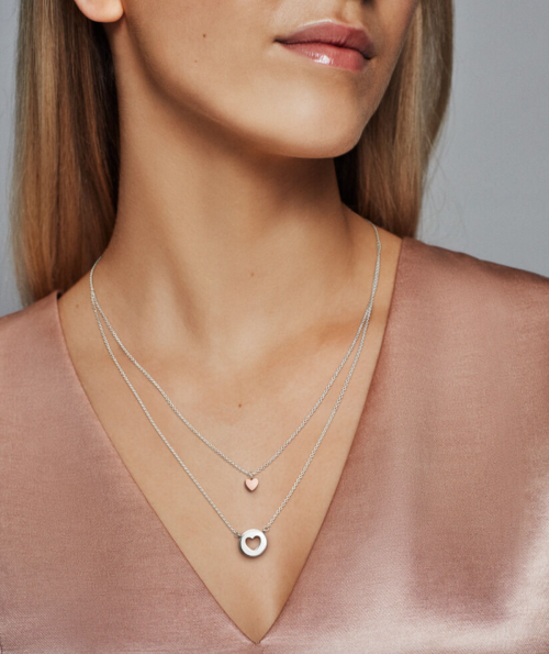 Pandora layered necklace