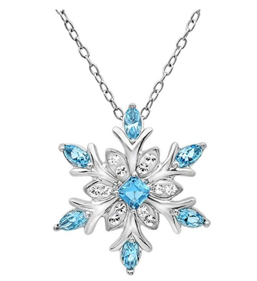  Amanda Rose Collection Snowflake Pendant-Necklace