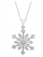 Dazzlingrock Collection Diamond Snowflake Pendant 