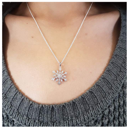 diamond snoflake pendant