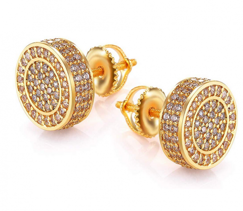 Beiiuxa Gold Earrings For Men And Ladies