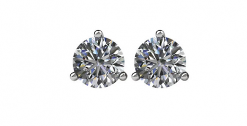 Diamond stud earrings for men