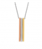 The Black Bow Jewelry Co. Triple Vertical Bar Necklace