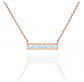 PAVOI Opal Gold Bar Necklace 