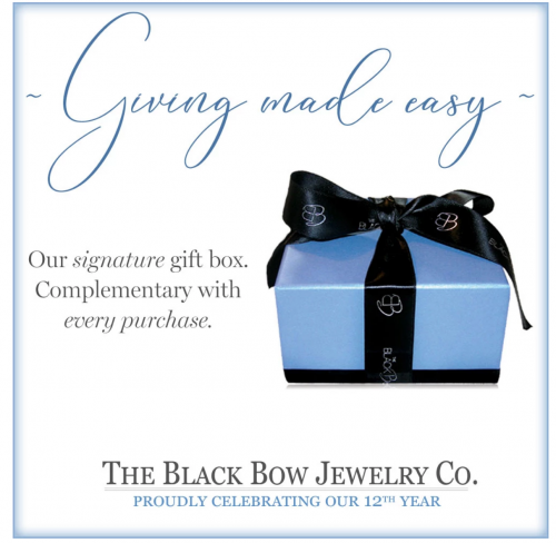 Black Bow jewelry gift box