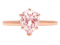 Clara Pucci Brilliant Pear Shaped Diamond Ring