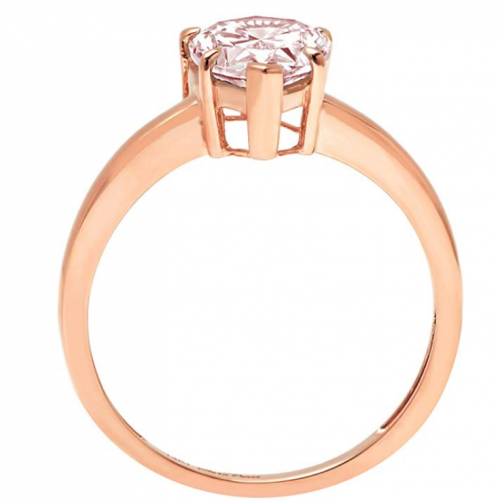 Clara Pucci pink diamond engagement ring