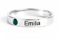 Jeulia Stackable Name Ring