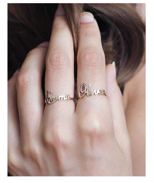 CaitlynMinimalist personalized name ring