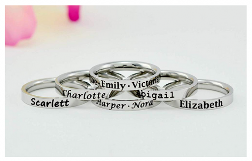 Stamped Love custom rings