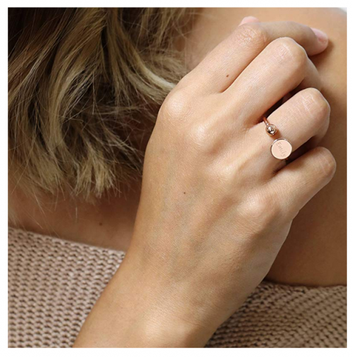 MignonandMignon Disc Ring on Model