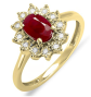 Dazzlingrock Collection Royal Ruby Engagement Ring