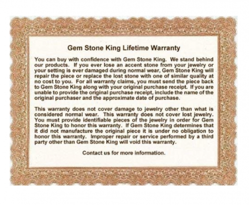Gem Stone King Lifetime Warranty