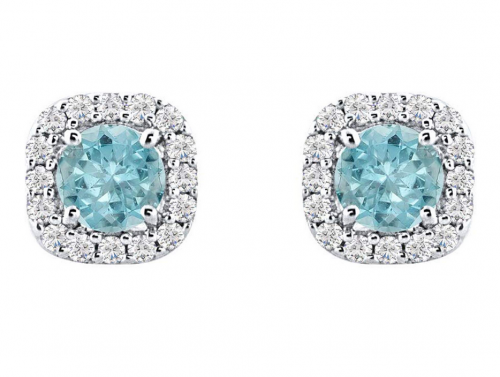 Aquamarine Stud Earrings