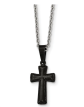 Black Bow Jewelry & Co. Black Cross Necklace