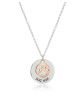  Amazon Collection Sterling Silver "Dog Mom" Necklace