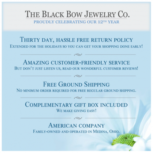 Black Bow Jewelry & Co Warranty
