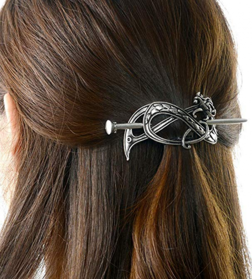 Love Viking Celtic Hair Clip Side View