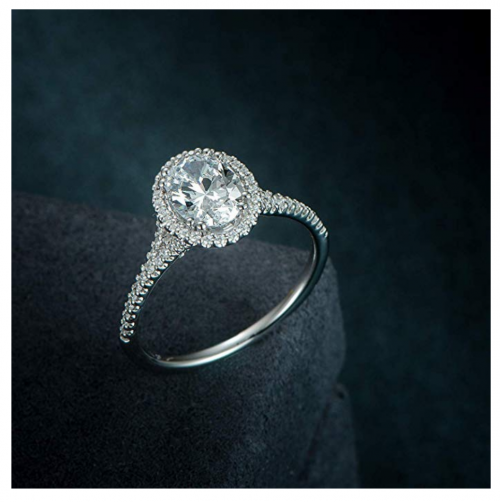 Hafeez Center Micropave Halo Ring Detail