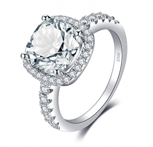 JewelryPalace 3ct Cubic Zirconia Engagement Ring