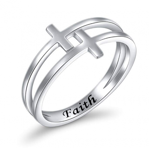 FLYOW Double Cross Ring