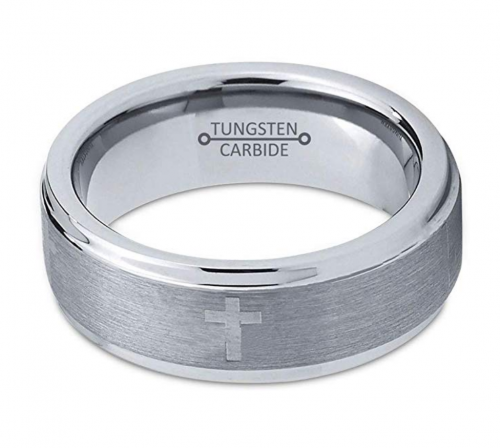 Charming Jewelers Tungsten Wedding Band Horizontal