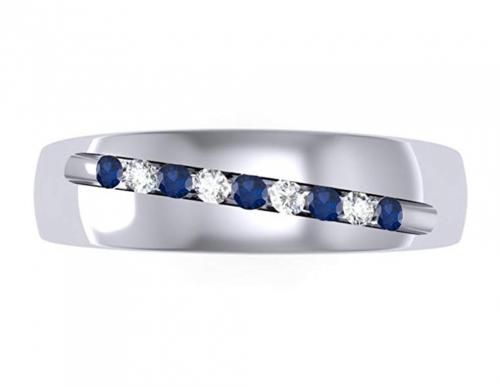 Dazzlingrock Collection Sapphire Band Horizontal View