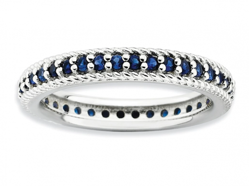 Black Bow Jewelry & Co. Created Sapphire Eternity Ring