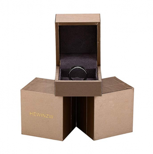 HEWINZW Tungsten Rings Gift Box