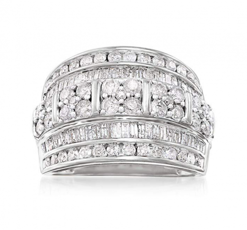 Ross-Simons Diamond Multi-Row Ring