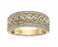 Jewelili 10kt Yellow Gold Anniversary Ring