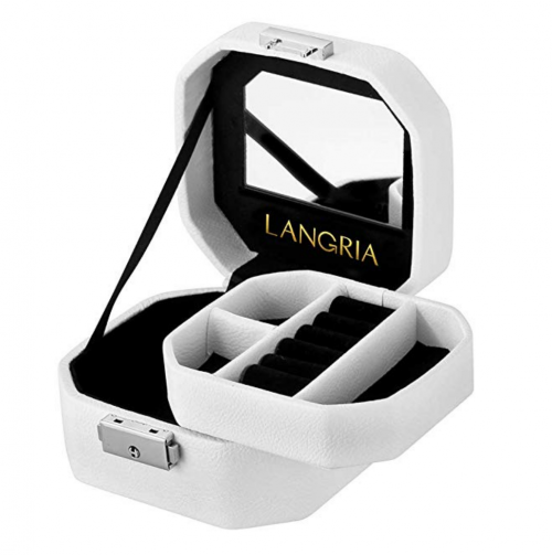 LANGRIA Lockable Travel Jewelry Organizer