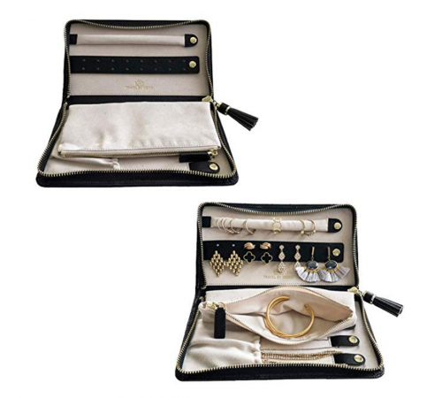 Travel by Word Large Travel Jewelry Case Details