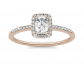 Charles & Colvard Accents Engagement Ring