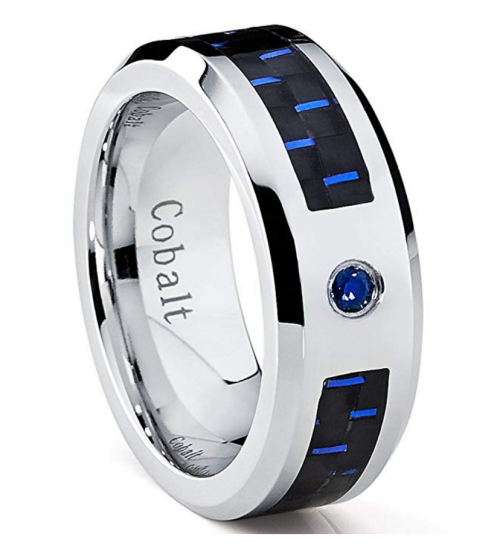 Metal Masters Co. Cobalt Men's Sapphire Ring 2