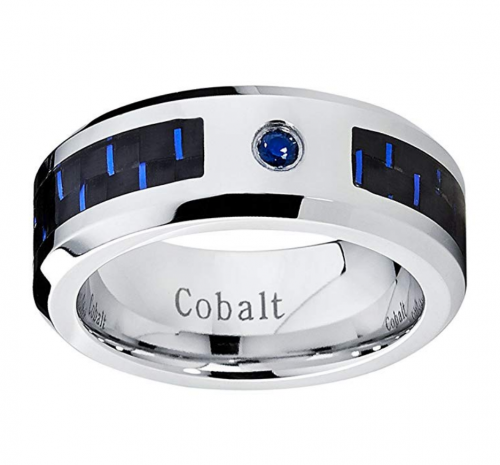 Metal Masters Co. Cobalt Men's Sapphire Ring
