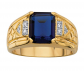 Palm Beach Jewelry Men's 18K Yellow Gold Ring 