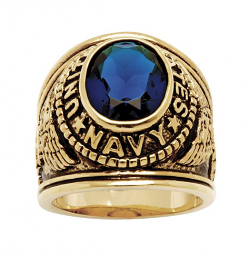 Palm Beach Jewelry Men's Navy Ring