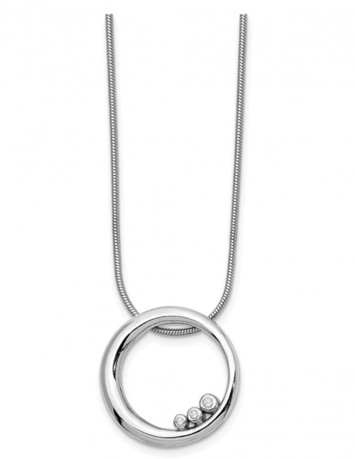The Black Bow Jewelry Co. Diamond Circle Necklace