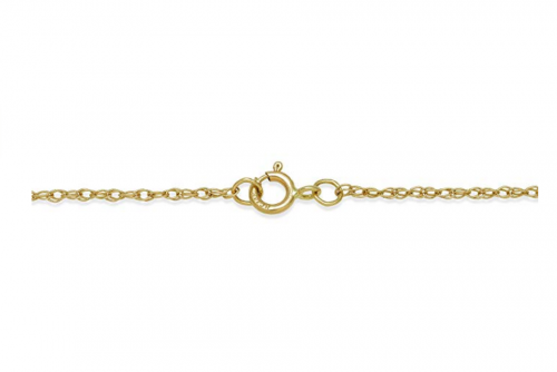 Belacqua 14k Gold Natural Jade Necklace Chain