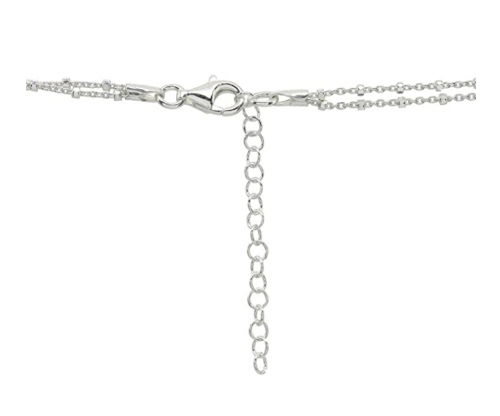 Hoops & Loops Sterling Silver Italian Chain Choker Clasp