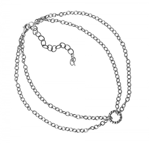 Carolyn Pollack Sterling Silver Chain Double Strand Choker
