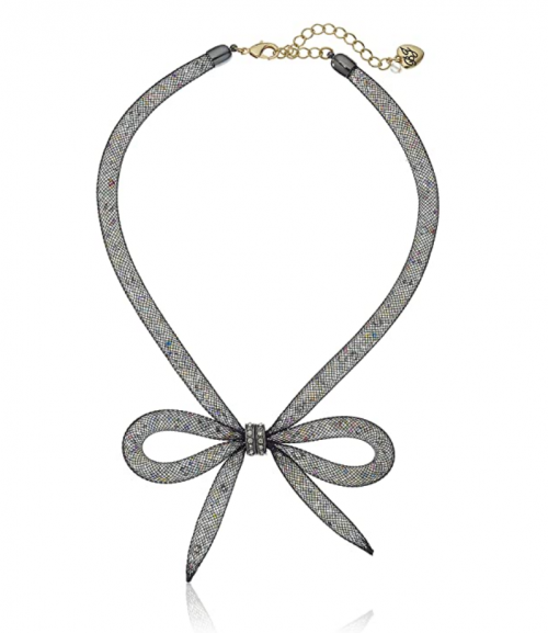 Betsey Johnson Memoirs of Betsey Bow Necklace