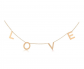 PG Rose Gold Plated Love Collar Necklace