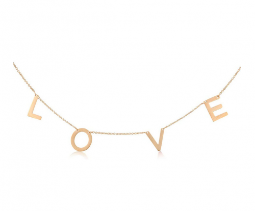 PG Rose Gold Plated Love Collar Necklace