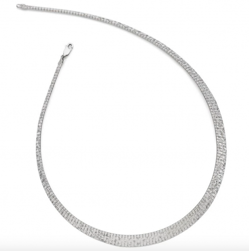 Black Bow Jewelry & Co. Diamond Cut Link Collar Necklace